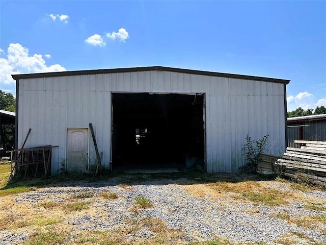 view of outdoor structure