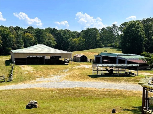 surrounding community with an outbuilding