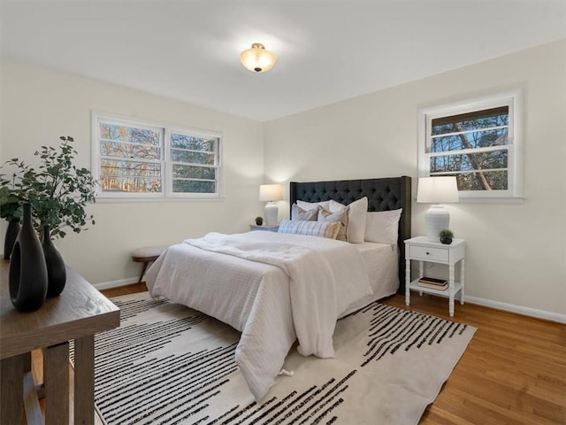 bedroom featuring hardwood / wood-style flooring