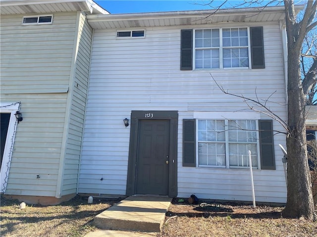 view of front of home