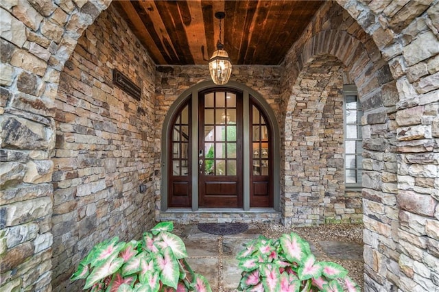 3075 Woodvale Ct, Alpharetta, GA 30022 - view of exterior entry with stone siding