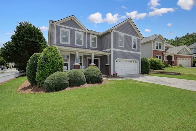 4003 Coachman Ct, Cumming, GA 30040 - view of front of house with driveway, a garage, and covered porch