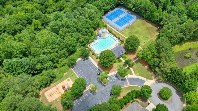 4003 Coachman Ct, Cumming, GA 30040 - aerial view of property's location with a pool area