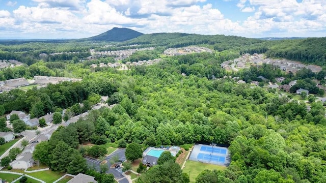 4003 Coachman Ct, Cumming, GA 30040 - drone / aerial view of a forest and a mountainous background