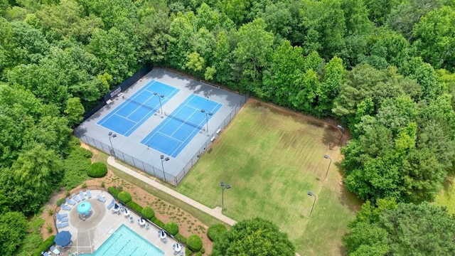4003 Coachman Ct, Cumming, GA 30040 - drone / aerial view of a pool
