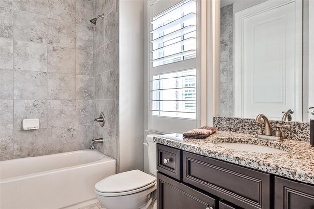 1250 Atherton Park, Roswell, GA 30076 - bathroom with toilet, vanity, and  shower combination