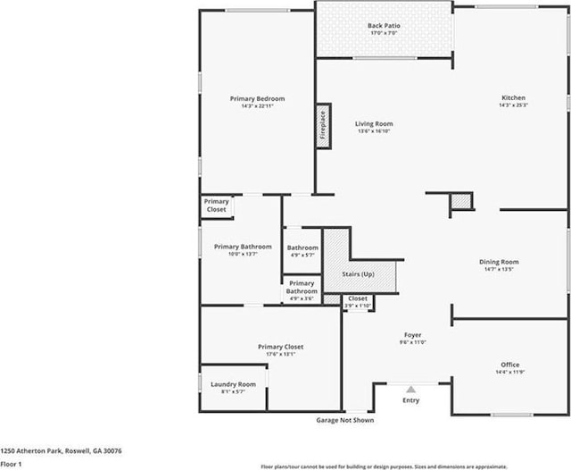1250 Atherton Park, Roswell, GA 30076 - property floor plan