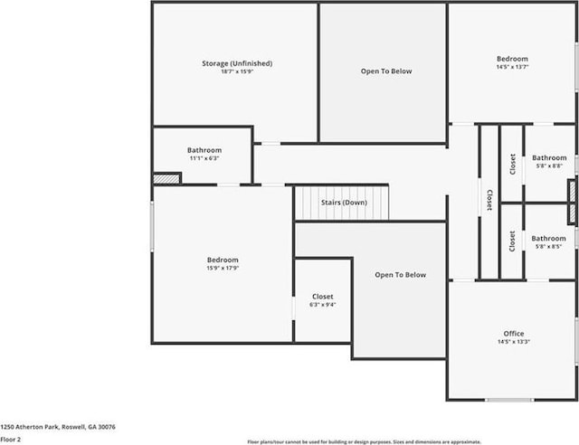 1250 Atherton Park, Roswell, GA 30076 - home floor plan