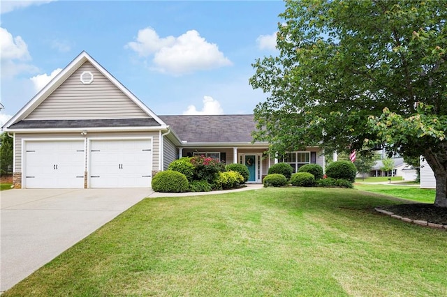 102 Autumn Brooke Trl, Dallas, GA 30157 - view of front of property featuring driveway, a front yard, and a garage