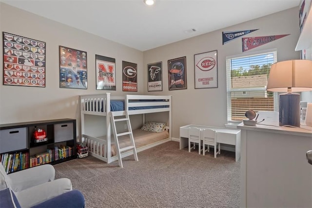 bedroom featuring carpet floors