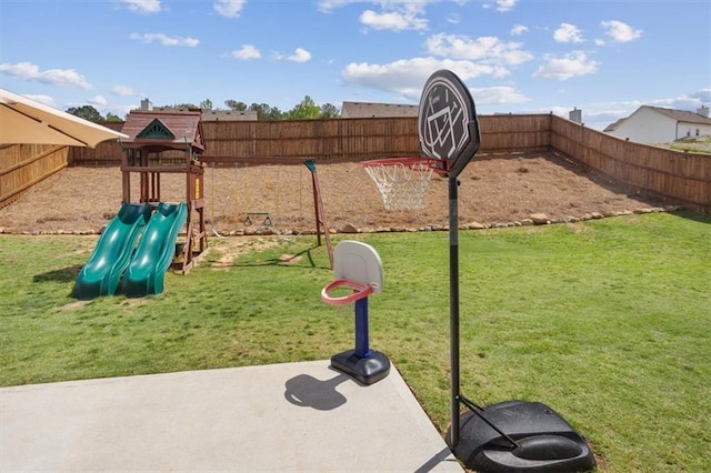 view of jungle gym
