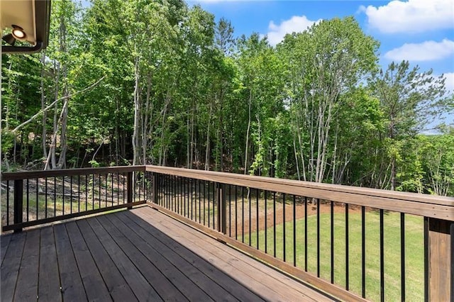 4860 Grandview Ct, Flowery Branch, GA 30542 - wooden deck featuring a yard