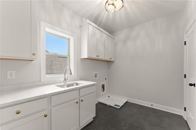 4860 Grandview Ct, Flowery Branch, GA 30542 - laundry room featuring washer hookup, cabinet space, and electric dryer hookup