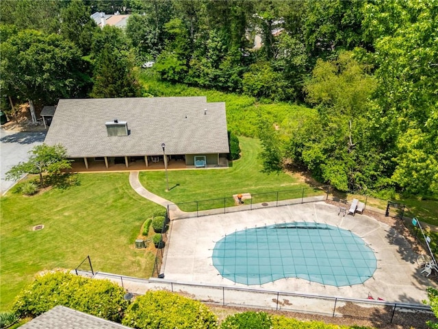 view of pool with a covered pool