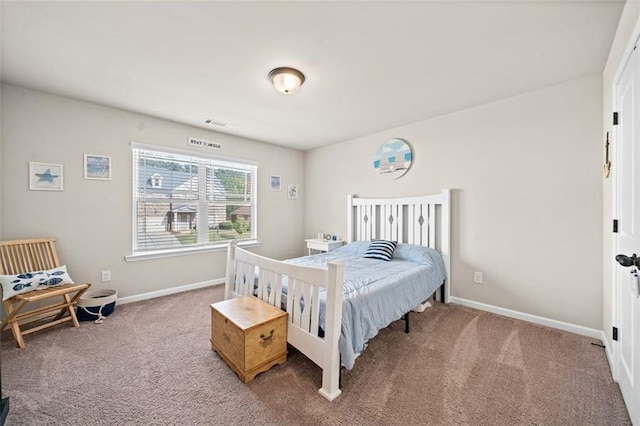 bedroom featuring carpet floors