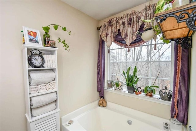 bathroom with a bathtub