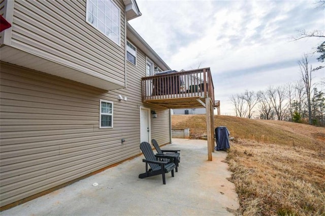 view of patio / terrace featuring a deck