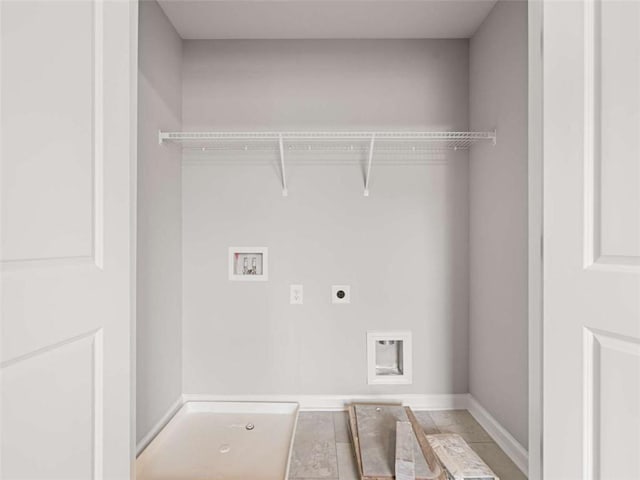 5615 Hislop Ln Unit 82, Mableton, GA 30126 - washroom with hookup for an electric dryer, washer hookup, and baseboards