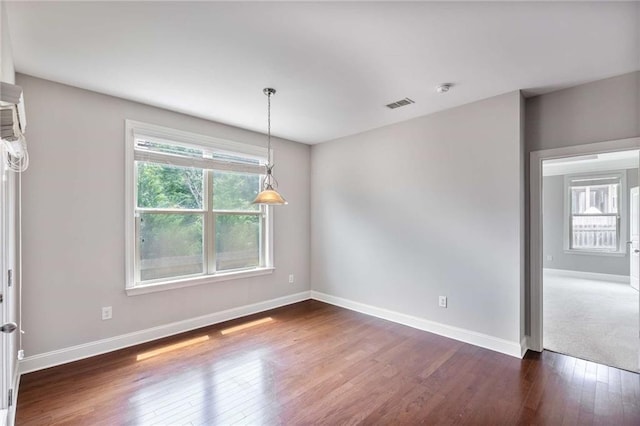 1374 Highland Wood Ct, Auburn, GA 30011 - unfurnished room featuring dark wood-style floors, baseboards, and a smoke detector