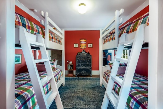 bedroom featuring dark wood-type flooring