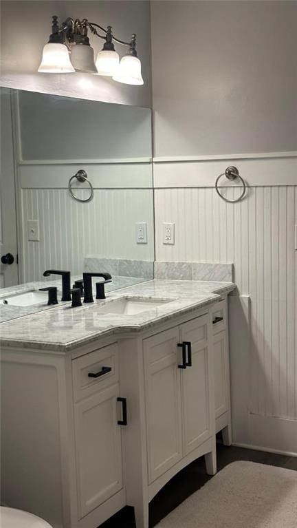 bathroom with vanity