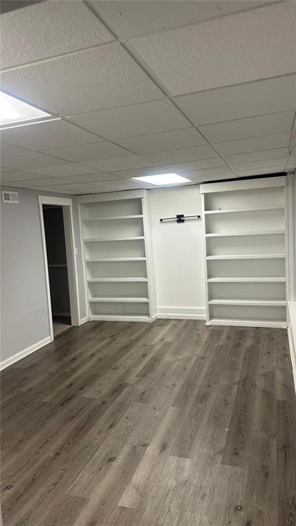 interior space featuring hardwood / wood-style floors