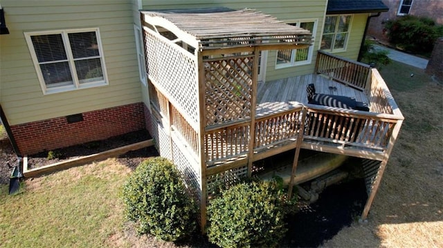 view of wooden terrace