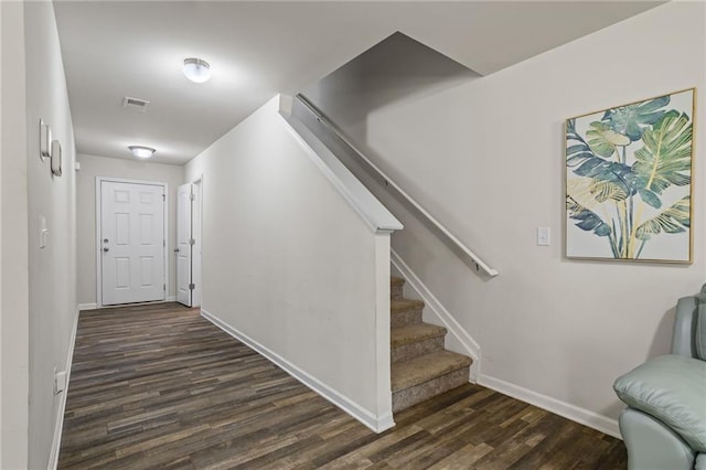 interior space featuring wood-type flooring