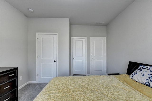 bedroom with carpet floors