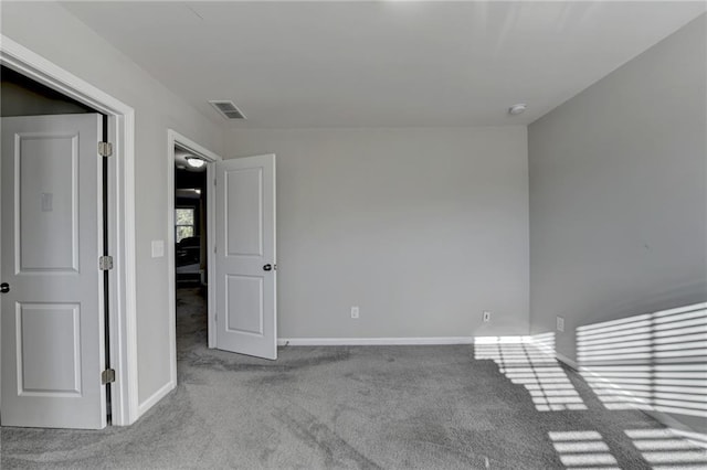 view of carpeted empty room