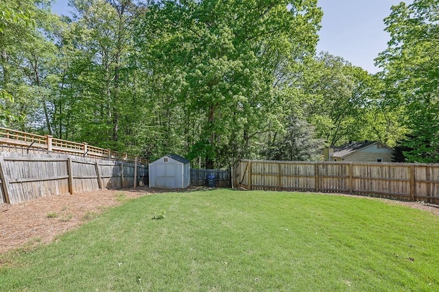 2775 Whippoorwill Cir, Duluth, GA 30097 - fenced backyard featuring a storage unit