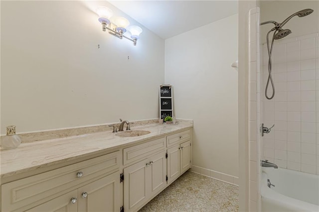 4101 Dunwoody Club Dr Unit 49, Atlanta, GA 30350 - bathroom featuring vanity and shower / bathing tub combination