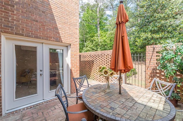 4101 Dunwoody Club Dr Unit 49, Atlanta, GA 30350 - view of patio with fence and french doors