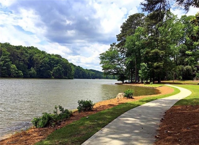215 Truehedge Trce, Roswell, GA 30076 - water view featuring a forest