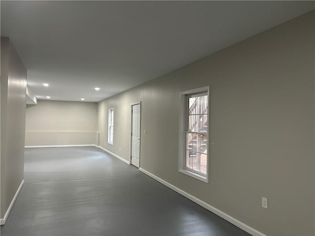 basement featuring a healthy amount of sunlight