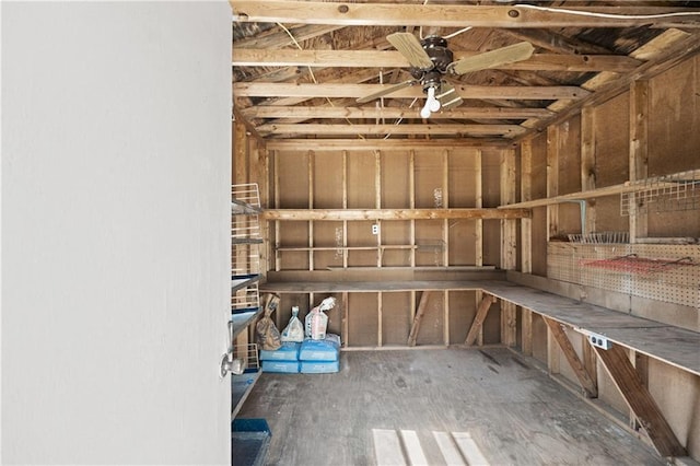 1292 Fernside Dr, Toccoa, GA 30577 - storage room with ceiling fan