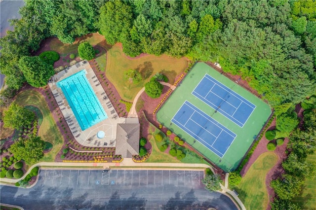 4092 Duran Ln, Auburn, GA 30011 - bird's eye view of a pool