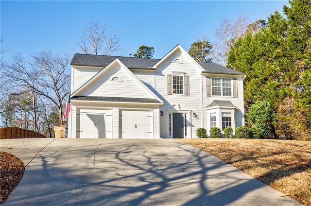 view of front of house featuring a garage