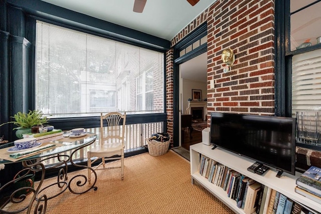2260 Peachtree Rd NW Unit B4, Atlanta, GA 30309 - sunroom with healthy amount of natural light