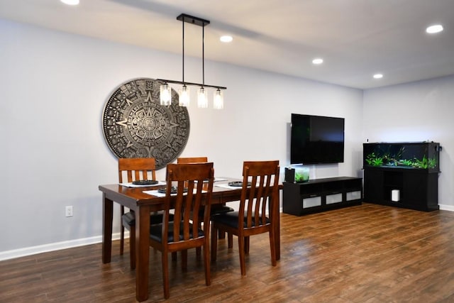 1206 Shiloh Cir NW, Kennesaw, GA 30144 - dining space featuring recessed lighting and wood finished floors