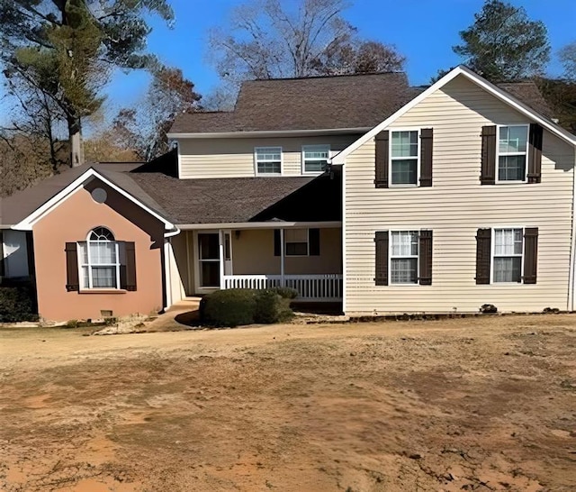 view of front of property with covered porch