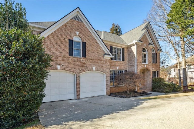 front of property featuring a garage