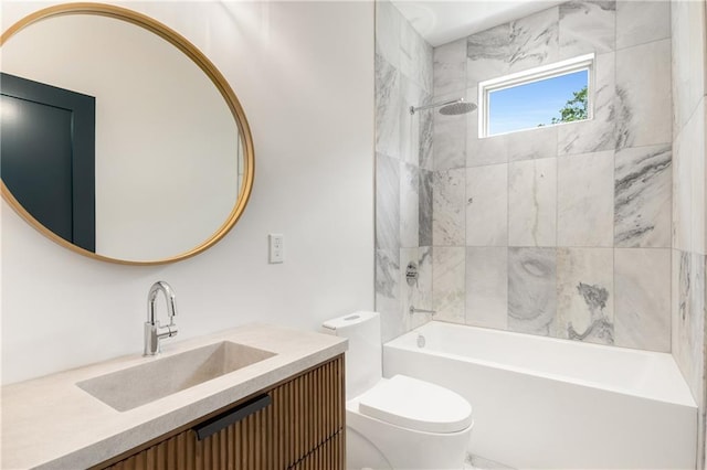 1327 Harvard Rd NE, Atlanta, GA 30306 - full bath featuring toilet, vanity, and shower / washtub combination