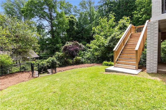 1327 Harvard Rd NE, Atlanta, GA 30306 - view of yard with stairs