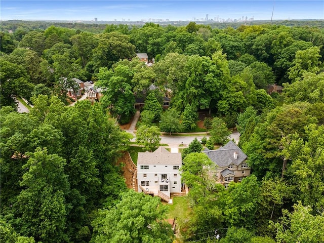 1327 Harvard Rd NE, Atlanta, GA 30306 - aerial view of a heavily wooded area