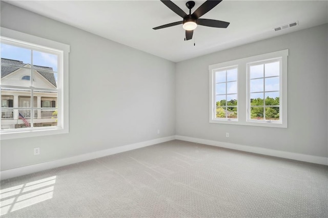 591 Brashy St, Woodstock, GA 30188 - unfurnished room with baseboards, carpet floors, and a ceiling fan