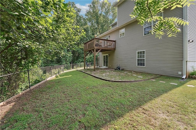 119 Ashley Way, Jefferson, GA 30549 - view of yard with a wooden deck