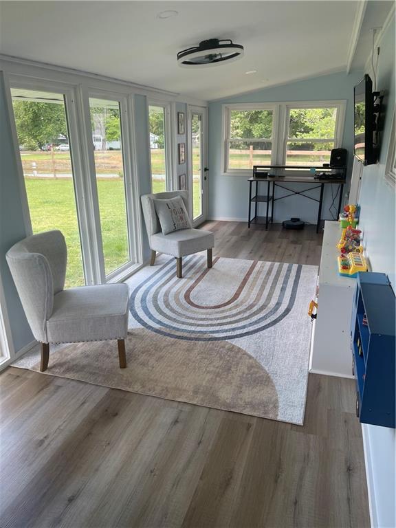 433 Spring Place Reseca Rd, Resaca, GA 30735 - sunroom featuring vaulted ceiling