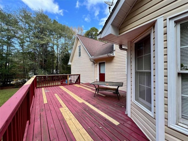 view of wooden terrace