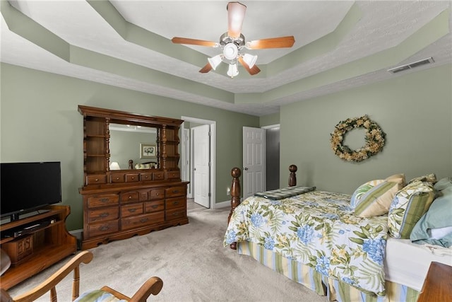 27 Kendall Creek Dr, Jefferson, GA 30549 - carpeted bedroom featuring a raised ceiling and ceiling fan